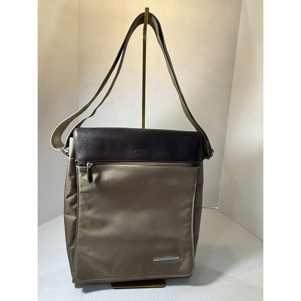 BRIGS Bag PININFARINA Messenger Shoulder Bag Strap Leather Canvas Magnetic